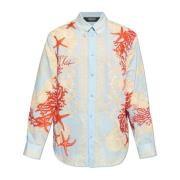 Shirt met Barocco Sea patroon Versace , Multicolor , Heren