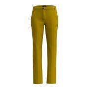 Dames Slim-Fit Katoenen Broek met Franse Zakken Marella , Green , Dame...