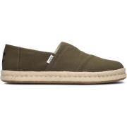 Groene Touw Espadrilles Toms , Green , Dames