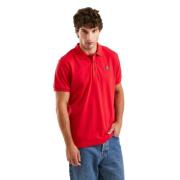 Rode Polo Shirt met Merklogo RefrigiWear , Red , Heren