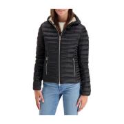 Zwarte Chain Hooded Donsjas Ciesse Piumini , Black , Dames