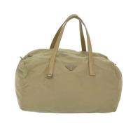 Pre-owned Fabric prada-bags Prada Vintage , Beige , Dames