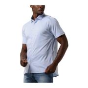 Casual Blauw Overhemd Kent Stijl Desoto , Blue , Heren