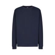 Blauwe Katoenen Sweatshirt met Logoprint Dondup , Blue , Heren