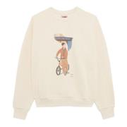 Slowboy Arlington Crew Neck Sweater Baracuta , White , Heren