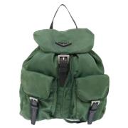 Pre-owned Fabric backpacks Prada Vintage , Green , Dames