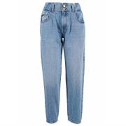 Hoge taille denim jeans regular fit YES ZEE , Blue , Dames
