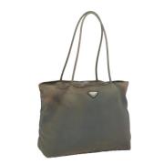 Pre-owned Nylon totes Prada Vintage , Brown , Dames