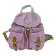 Pre-owned Fabric backpacks Prada Vintage , Pink , Dames