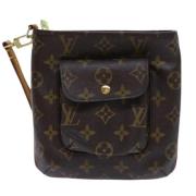 Pre-owned Canvas clutches Louis Vuitton Vintage , Brown , Dames