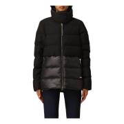 Korte Luxe Puffy Donsjas Woolrich , Black , Dames