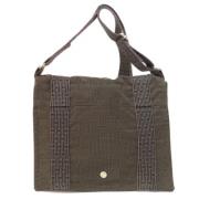 Pre-owned Canvas totes Hermès Vintage , Gray , Dames