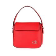 Stijlvolle XA7 Hobo Tas Calvin Klein , Red , Dames