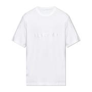 T-shirt met logo Helmut Lang , White , Heren