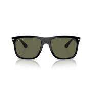 Gepolariseerde Oversized Zonnebril New Boyfriend Ray-Ban , Black , Uni...