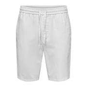 Stijlvolle Bermuda Shorts voor Mannen Only & Sons , White , Heren