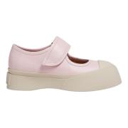 Lichtroze nappa leren Mary Jane sneaker Marni , Pink , Dames