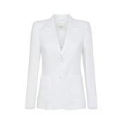 Retro Jas 1970s Stijl Seventy , White , Dames