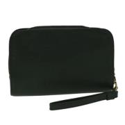 Pre-owned Leather clutches Louis Vuitton Vintage , Black , Dames