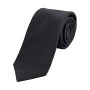 Zijden stropdas met zijden lus Kiton , Black , Heren