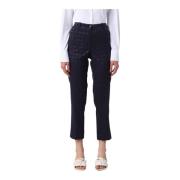 Klassieke Chino Broek voor Vrouwen RRD , Blue , Dames