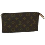 Pre-owned Canvas clutches Louis Vuitton Vintage , Brown , Dames