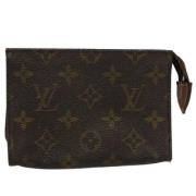 Pre-owned Canvas pouches Louis Vuitton Vintage , Brown , Dames