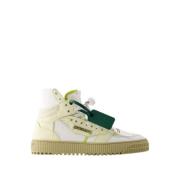 Casual Leren Sneakers Roomwit Off White , Beige , Dames