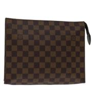 Pre-owned Canvas pouches Louis Vuitton Vintage , Brown , Dames