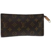 Pre-owned Canvas clutches Louis Vuitton Vintage , Brown , Dames