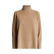 Velvet Gebreide Split Trui RRD , Beige , Dames