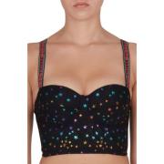 Zwarte Bustier met Multicolor Sterrenpatroon Chiara Ferragni Collectio...