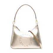 Metallic Effect Studs Logo Tas Stella McCartney , Yellow , Dames