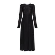Dubbellagige jurk Helmut Lang , Black , Dames