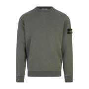 Groene Crew-Neck Sweater 'Old' Effect Stone Island , Green , Heren