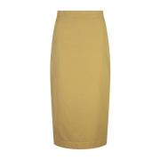 Gele Denver Pencil Midi Rok Max Mara , Yellow , Dames