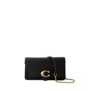 Tabby Chain Crossbody Clutch - Leer - Zwart Coach , Black , Dames