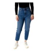 Hoge Taille Mom Fit Jeans Armedangels , Blue , Dames