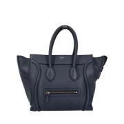 Pre-owned Leather celine-bags Celine Vintage , Blue , Dames