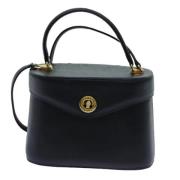 Pre-owned Leather handbags Valentino Vintage , Black , Dames