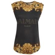 Pre-owned Fabric tops Balmain Pre-owned , Black , Dames