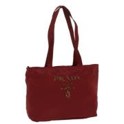 Pre-owned Nylon totes Prada Vintage , Red , Dames