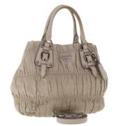 Pre-owned Leather prada-bags Prada Vintage , Beige , Dames