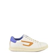 Witte Leren Sneakers met Veters Diesel , White , Heren