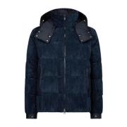 Korte Albus Heren Puffer Jas Save The Duck , Blue , Heren