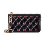 Gestikte Studs Schoudertas Gaëlle Paris , Black , Dames