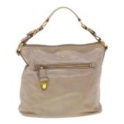 Pre-owned Leather prada-bags Prada Vintage , Beige , Dames