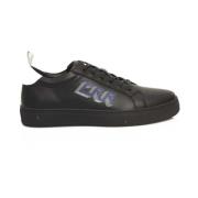 Zwarte Leren Sneaker met Zijlogo Cerruti 1881 , Black , Heren