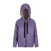 Paarse Omkeerbare Parka Cameluxe Vulling Max Mara , Purple , Dames