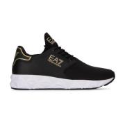 Stijlvolle Sneakers voor Mannen en Vrouwen Emporio Armani EA7 , Black ...